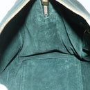 SAINT LAURENT Baby Duffel Hand Bag Leather Green Gold 322049 Auth bs31407-20