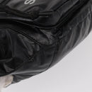 SAINT LAURENT Waist Bag Nylon Black White Auth bs31408-10