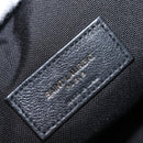 SAINT LAURENT Waist Bag Nylon Black White Auth bs31408-17