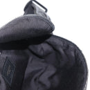 SAINT LAURENT Waist Bag Nylon Black White Auth bs31408-19