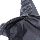 SAINT LAURENT Waist Bag Nylon Black White Auth bs31408-20