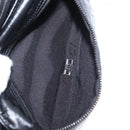 SAINT LAURENT Waist Bag Nylon Black White Auth bs31408-21