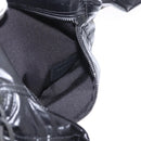 SAINT LAURENT Waist Bag Nylon Black White Auth bs31408-22