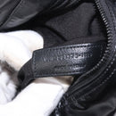 SAINT LAURENT Waist Bag Nylon Black White Auth bs31408-23