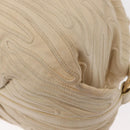 BVLGARI Chandra Hand Bag Leather Canvas Beige Brown Auth bs31410-12