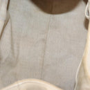 BVLGARI Chandra Hand Bag Leather Canvas Beige Brown Auth bs31410-17