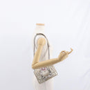 Miu Miu Matelasse Chain Shoulder Bag Leather Champagne Gold Silver Auth bs31411-23