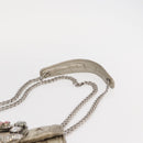 Miu Miu Matelasse Chain Shoulder Bag Leather Champagne Gold Silver Auth bs31411-8