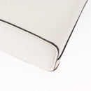 Christian Louboutin Chain Shoulder Bag Leather White Silver Auth bs31412V-12