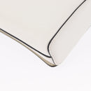 Christian Louboutin Chain Shoulder Bag Leather White Silver Auth bs31412V-13