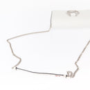 Christian Louboutin Chain Shoulder Bag Leather White Silver Auth bs31412V-7