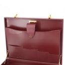 CARTIER Must Line Attache Case Leather Bordeaux Gold Auth bs31413-19