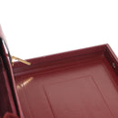 CARTIER Must Line Attache Case Leather Bordeaux Gold Auth bs31413-22