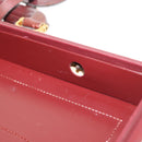 CARTIER Must Line Attache Case Leather Bordeaux Gold Auth bs31413-24