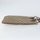 GUCCI GG Supreme Hand Bag PVC Beige Silver 117551 Auth bs31414-4