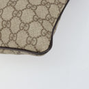 GUCCI GG Supreme Shoulder Bag PVC Beige Silver 141626 Auth bs31415-9