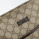 GUCCI GG Supreme Shoulder Bag PVC Beige Silver 141626 Auth bs31415-17