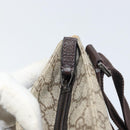 GUCCI GG Supreme Shoulder Bag PVC Beige Silver 141626 Auth bs31415-10