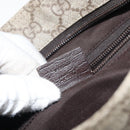 GUCCI GG Supreme Shoulder Bag PVC Beige Silver 141626 Auth bs31415-12