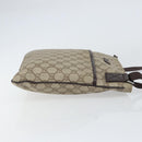 GUCCI GG Supreme Shoulder Bag PVC Beige Silver 141626 Auth bs31415-3