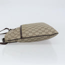 GUCCI GG Supreme Shoulder Bag PVC Beige Silver 141626 Auth bs31415-4