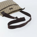 GUCCI GG Supreme Shoulder Bag PVC Beige Silver 141626 Auth bs31415-7