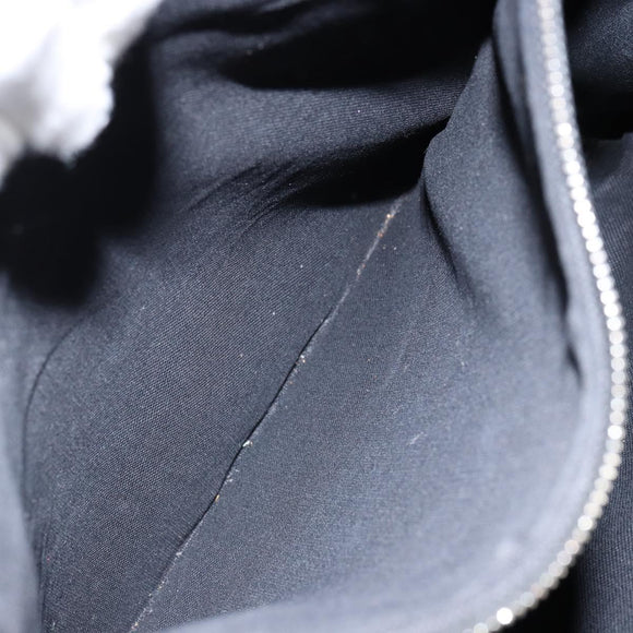 GUCCI GG Supreme Courier Tote Bag PVC Black Silver 495559 Auth bs31418