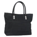 GUCCI Hand Bag Nylon Black Silver 002 2123 0457 Auth bs31419-1