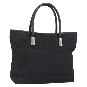 GUCCI Hand Bag Nylon Black Silver 002 2123 0457 Auth bs31419