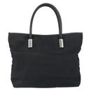 GUCCI Hand Bag Nylon Black Silver 002 2123 0457 Auth bs31419-13