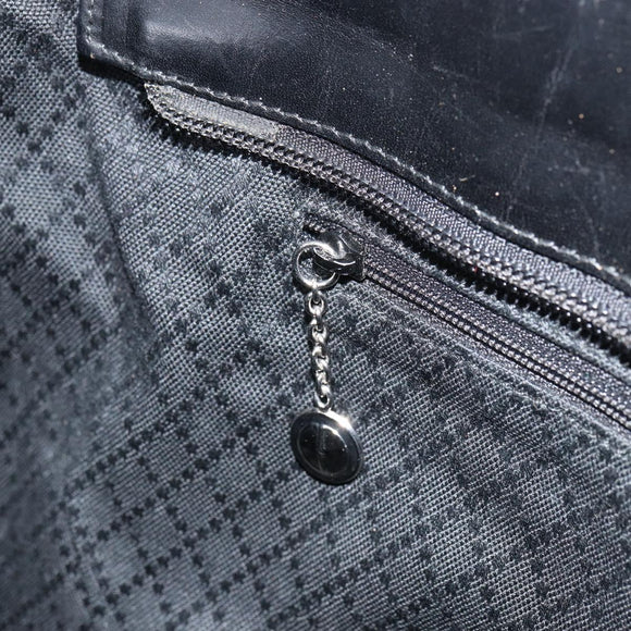 GUCCI Hand Bag Nylon Black Silver 002 2123 0457 Auth bs31419