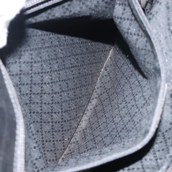 GUCCI Hand Bag Nylon Black Silver 002 2123 0457 Auth bs31419