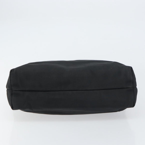 GUCCI Hand Bag Nylon Black Silver 002 2123 0457 Auth bs31419