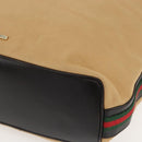 GUCCI GG Canvas Web Sherry Line Bag Beige Brown gold 001 4287 Auth bs31420-10