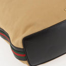 GUCCI GG Canvas Web Sherry Line Bag Beige Brown gold 001 4287 Auth bs31420-11