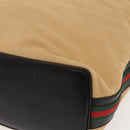GUCCI GG Canvas Web Sherry Line Bag Beige Brown gold 001 4287 Auth bs31420-12