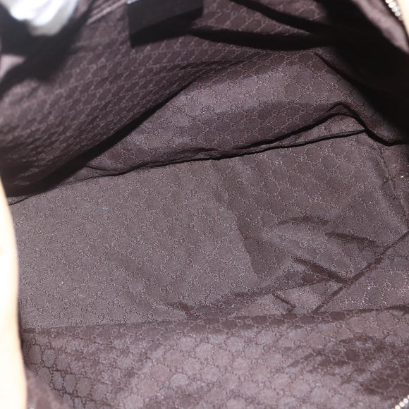 GUCCI GG Canvas Web Sherry Line Bag Beige Brown gold 001 4287 Auth bs31420