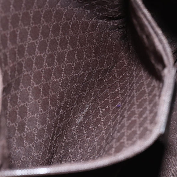 GUCCI GG Canvas Web Sherry Line Bag Beige Brown gold 001 4287 Auth bs31420