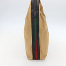 GUCCI GG Canvas Web Sherry Line Bag Beige Brown gold 001 4287 Auth bs31420-4
