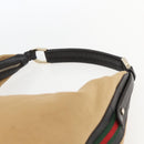 GUCCI GG Canvas Web Sherry Line Bag Beige Brown gold 001 4287 Auth bs31420-8