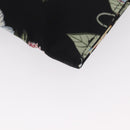 GUCCI Clutch Bag Canvas Black Silver 353480 Auth bs31421-12