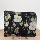 GUCCI Clutch Bag Canvas Black Silver 353480 Auth bs31421-21