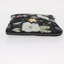 GUCCI Clutch Bag Canvas Black Silver 353480 Auth bs31421-5