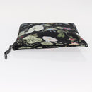 GUCCI Clutch Bag Canvas Black Silver 353480 Auth bs31421-6