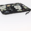 GUCCI Clutch Bag Canvas Black Silver 353480 Auth bs31421-7