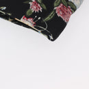 GUCCI Clutch Bag Canvas Black Silver 353480 Auth bs31421-9