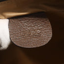 GUCCI GG Supreme Web Sherry Line Bag PVC Beige Gold 001 115 6655 Auth bs31424-16