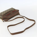 GUCCI GG Supreme Web Sherry Line Bag PVC Beige Gold 001 115 6655 Auth bs31424-7