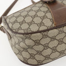 GUCCI GG Supreme Web Sherry Line Bag PVC Beige Gold 001 754 6177 Auth bs31425-11