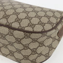 GUCCI GG Supreme Web Sherry Line Bag PVC Beige Gold 001 754 6177 Auth bs31425-12